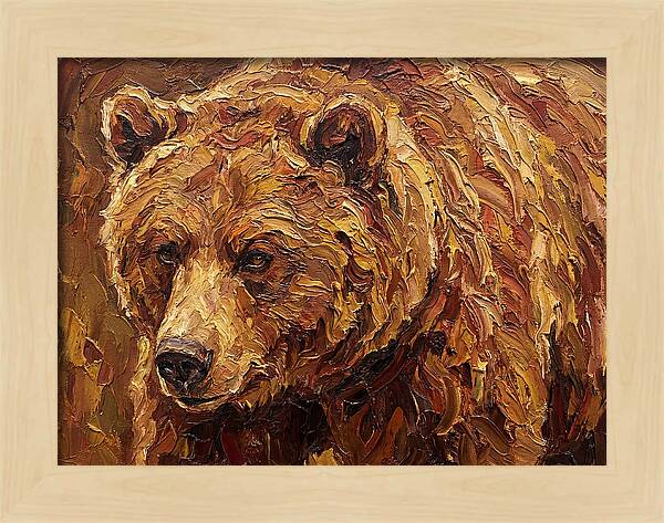 Brown Bear In Earthy Tones