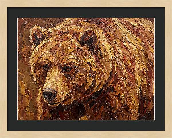 Brown Bear In Earthy Tones
