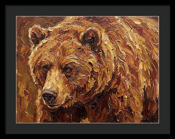 Brown Bear In Earthy Tones