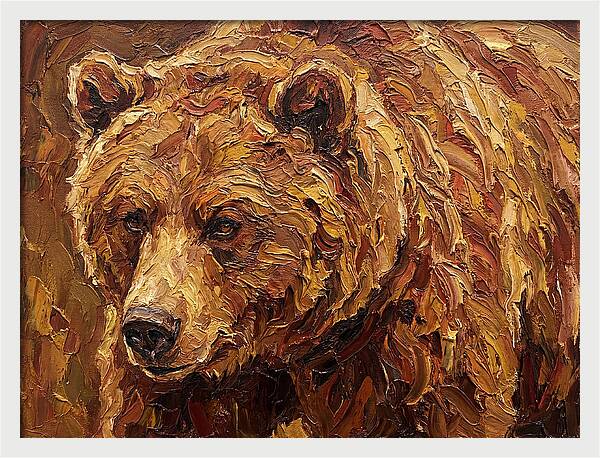 Brown Bear In Earthy Tones