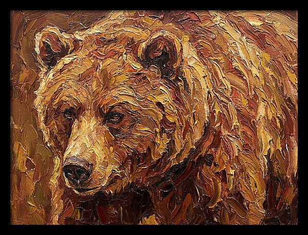 Brown Bear In Earthy Tones