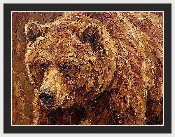Brown Bear In Earthy Tones
