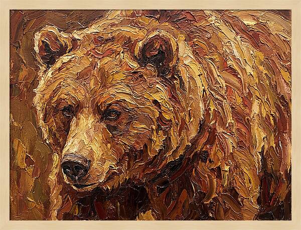 Brown Bear In Earthy Tones