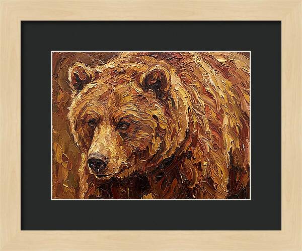 Brown Bear In Earthy Tones