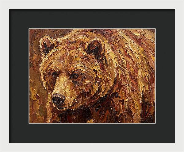 Brown Bear In Earthy Tones