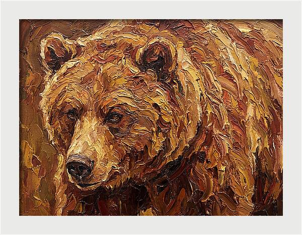 Brown Bear In Earthy Tones