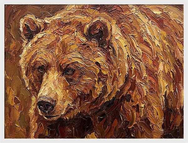 Brown Bear In Earthy Tones