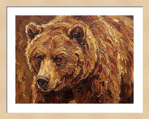 Brown Bear In Earthy Tones