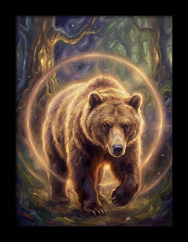 Brown Bear In Forest