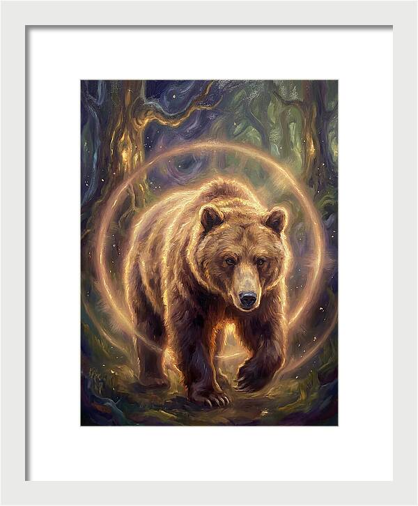Brown Bear In Forest