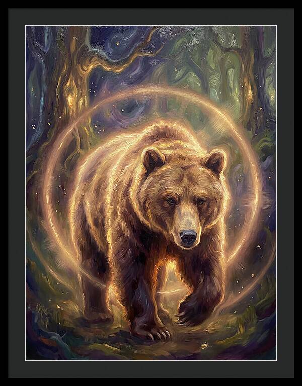 Brown Bear In Forest