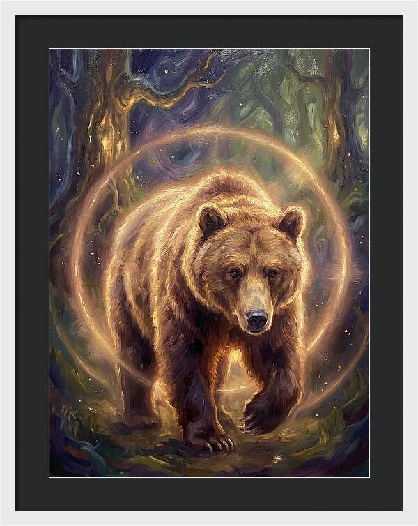 Brown Bear In Forest
