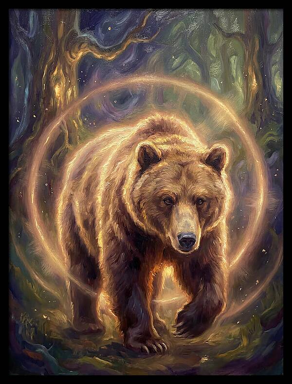 Brown Bear In Forest