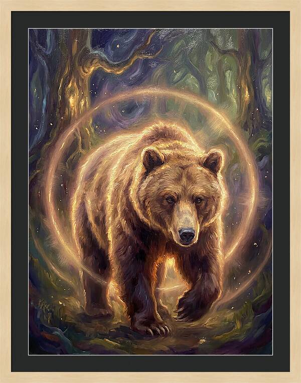 Brown Bear In Forest
