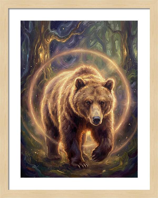 Brown Bear In Forest