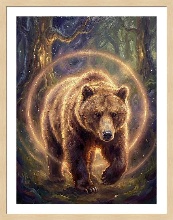 Brown Bear In Forest