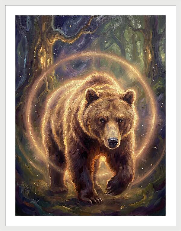 Brown Bear In Forest