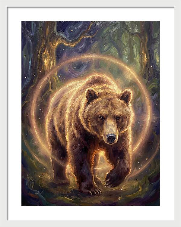 Brown Bear In Forest