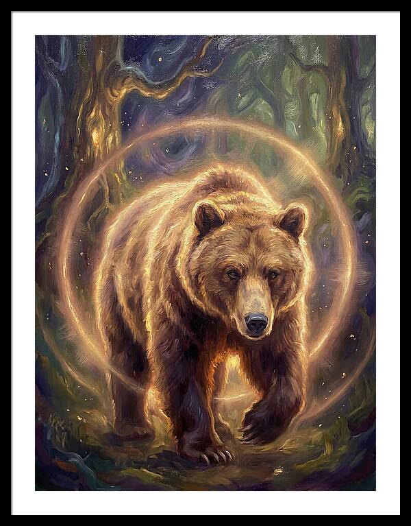 Brown Bear In Forest