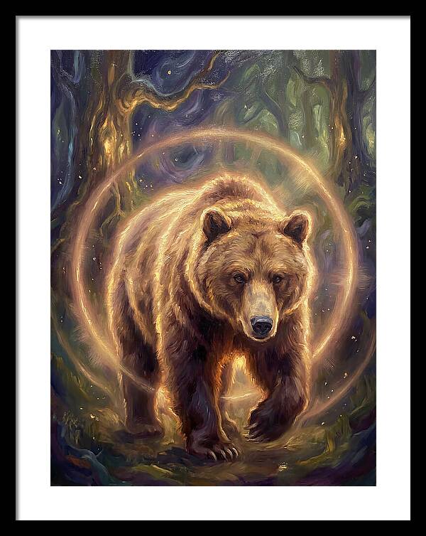 Brown Bear In Forest