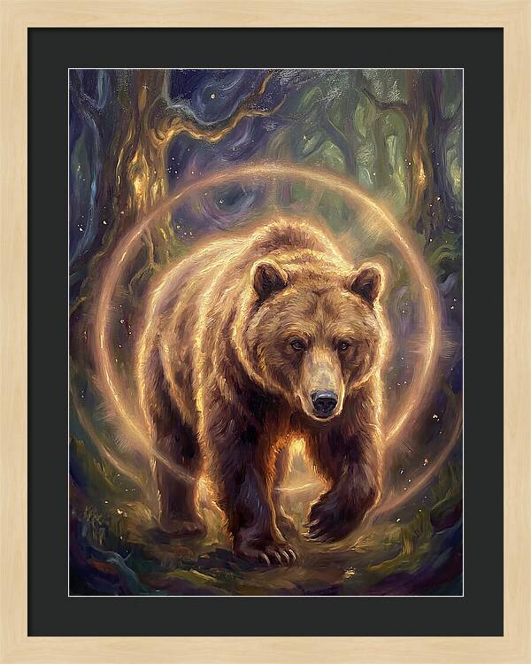 Brown Bear In Forest