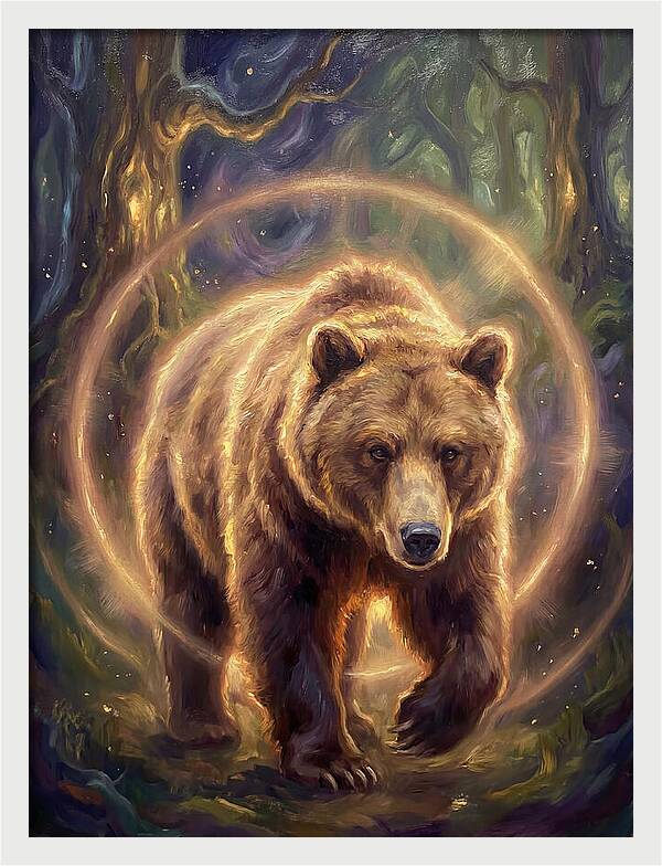 Brown Bear In Forest