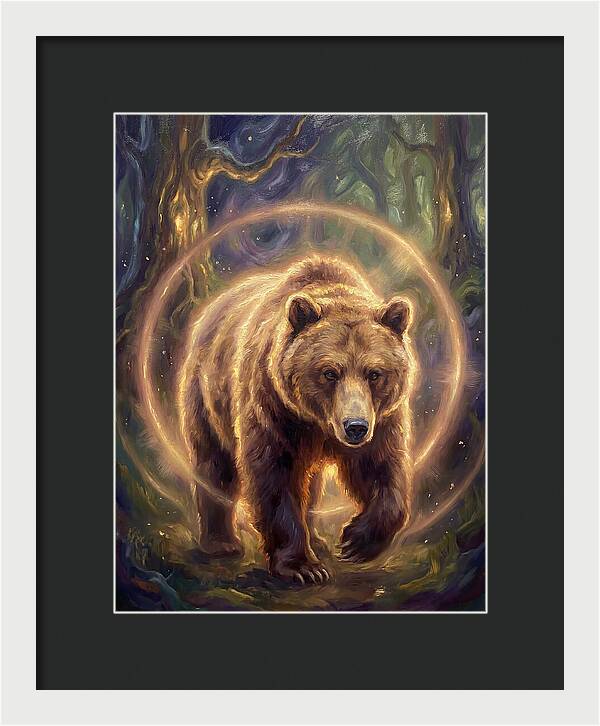 Brown Bear In Forest