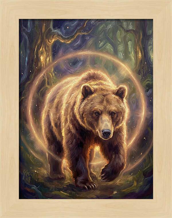 Brown Bear In Forest