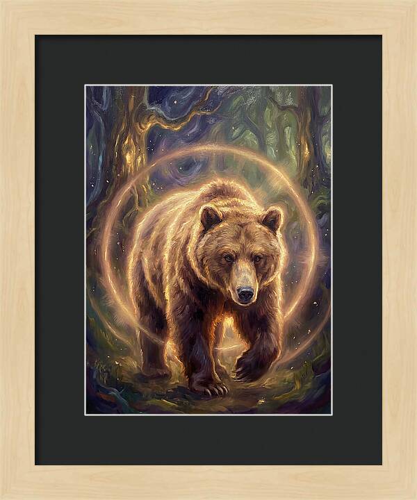 Brown Bear In Forest