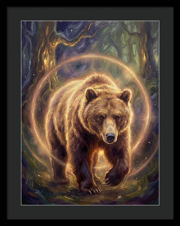 Brown Bear In Forest