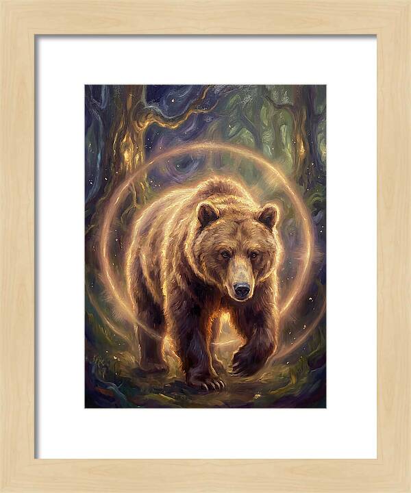 Brown Bear In Forest