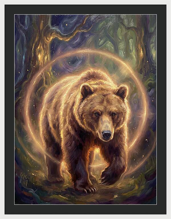 Brown Bear In Forest