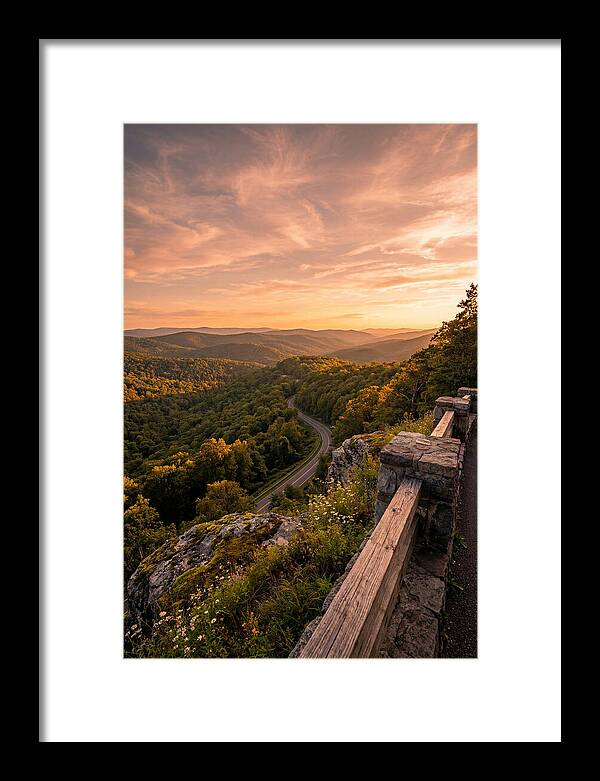 Brown County Overlook At Sunset