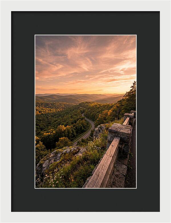 Brown County Overlook At Sunset