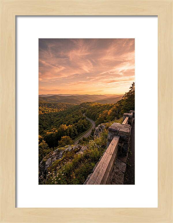 Brown County Overlook At Sunset