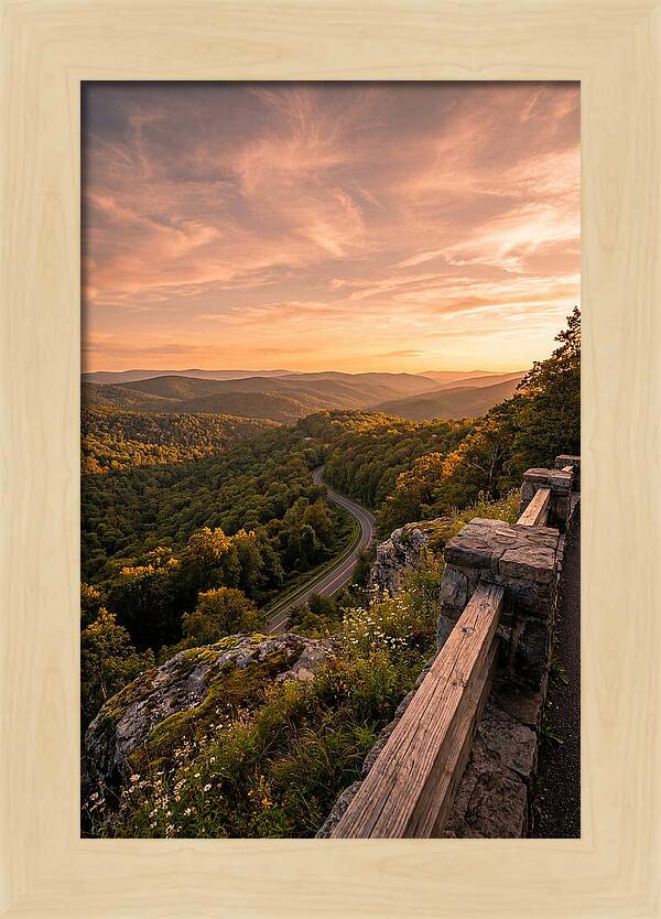 Brown County Overlook At Sunset