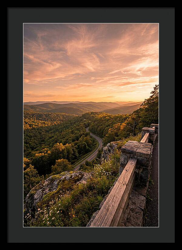 Brown County Overlook At Sunset