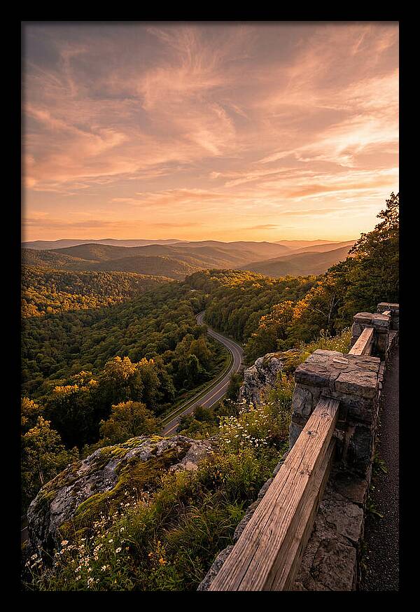 Brown County Overlook At Sunset