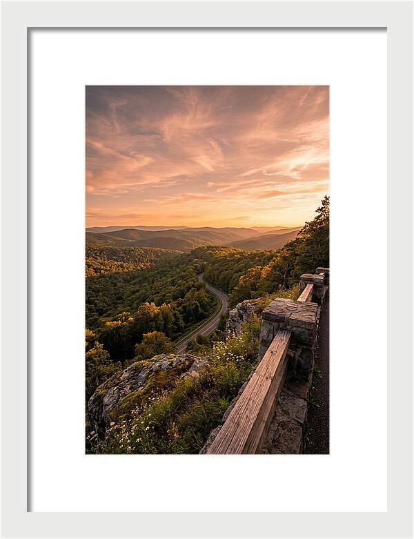 Brown County Overlook At Sunset