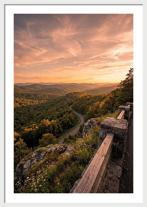 Brown County Overlook At Sunset