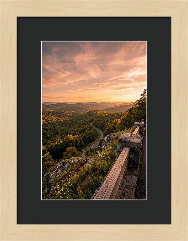 Brown County Overlook At Sunset