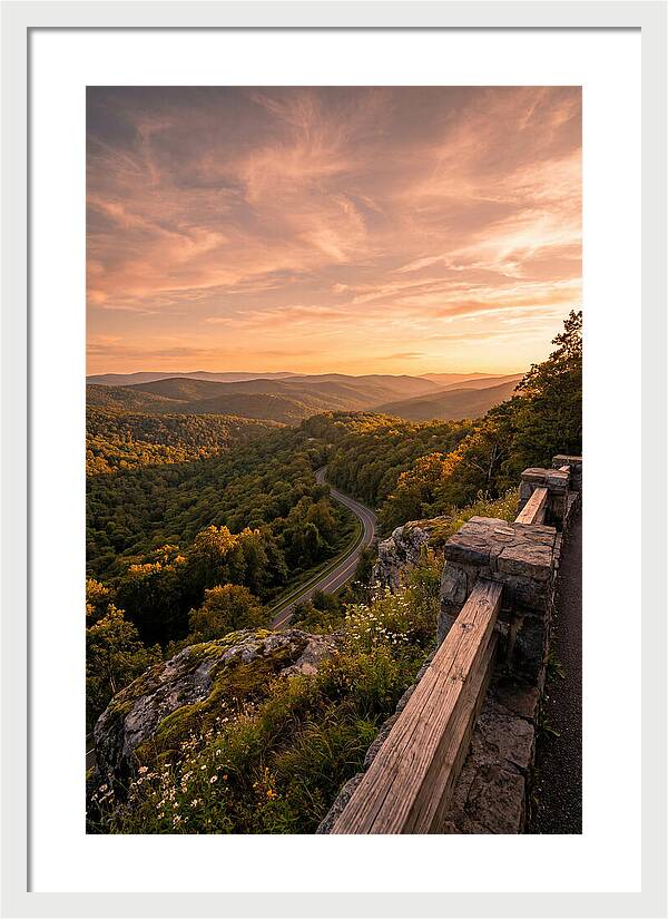 Brown County Overlook At Sunset