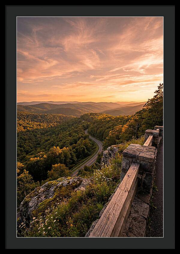 Brown County Overlook At Sunset