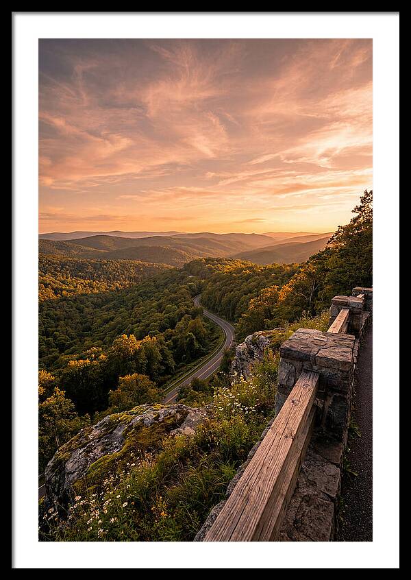 Brown County Overlook At Sunset