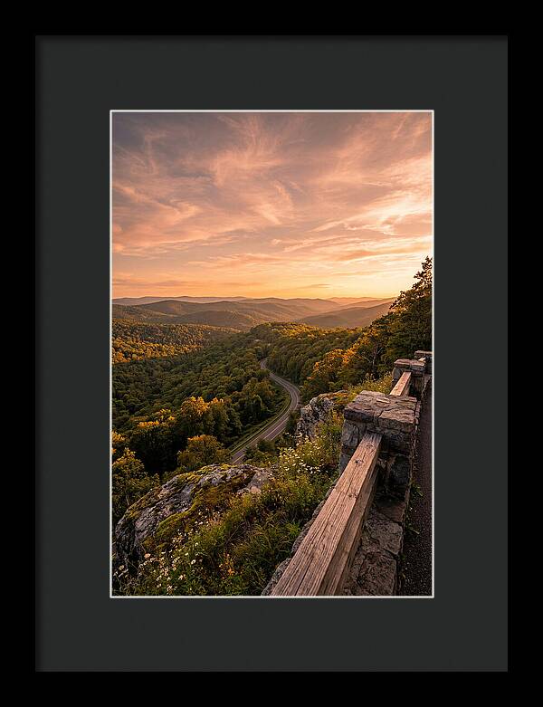 Brown County Overlook At Sunset