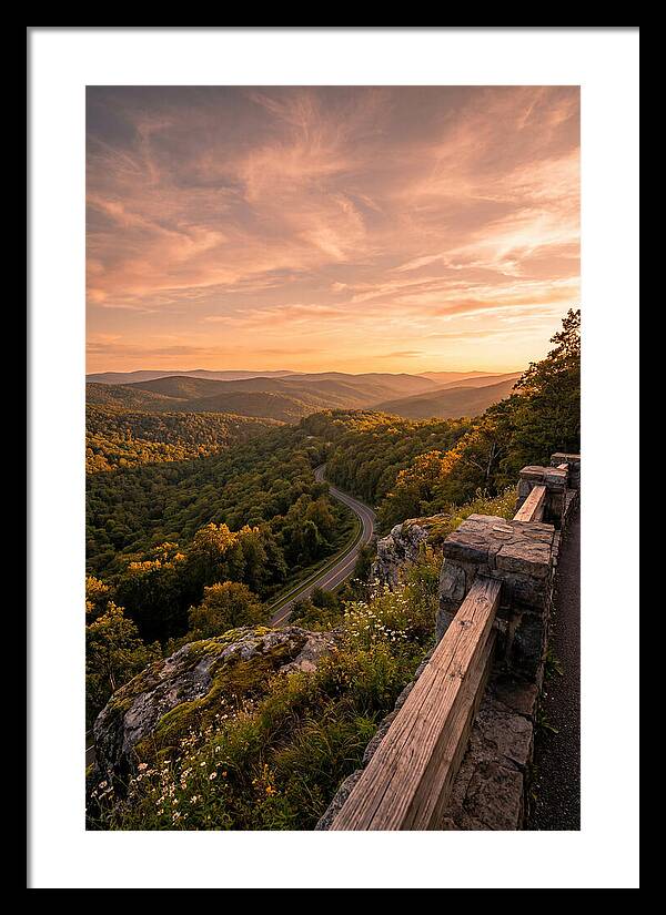 Brown County Overlook At Sunset