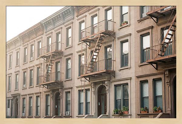 Brownstone Building Facade