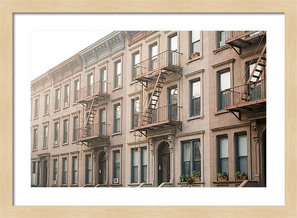 Brownstone Building Facade