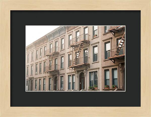 Brownstone Building Facade