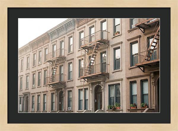 Brownstone Building Facade